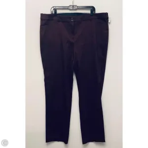 Pants Dress By Lane Bryant In Maroon. Size: 22
