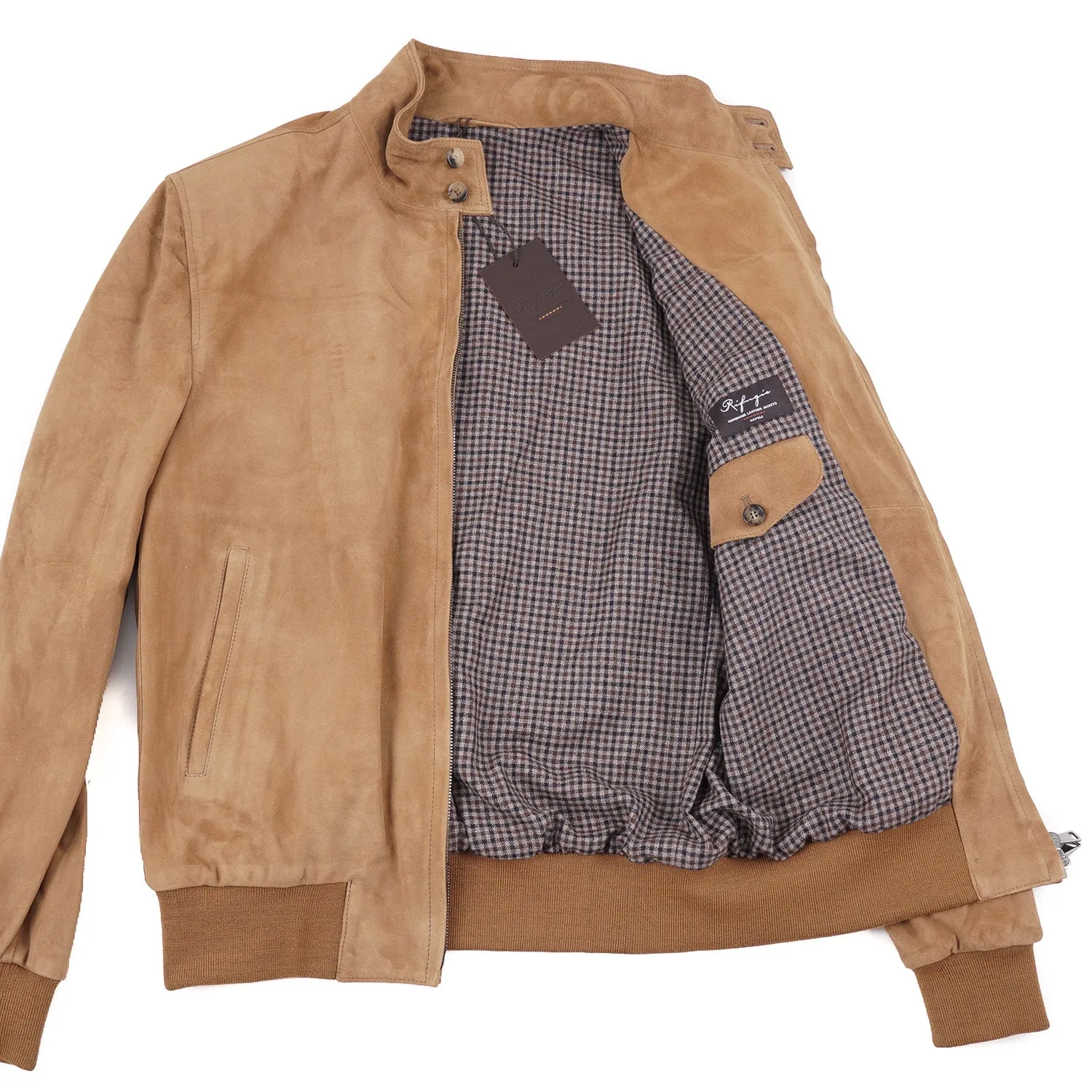 Rifugio Wool-Lined Suede Bomber Jacket