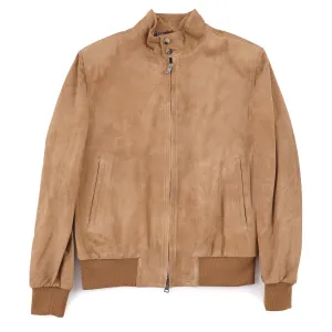 Rifugio Wool-Lined Suede Bomber Jacket