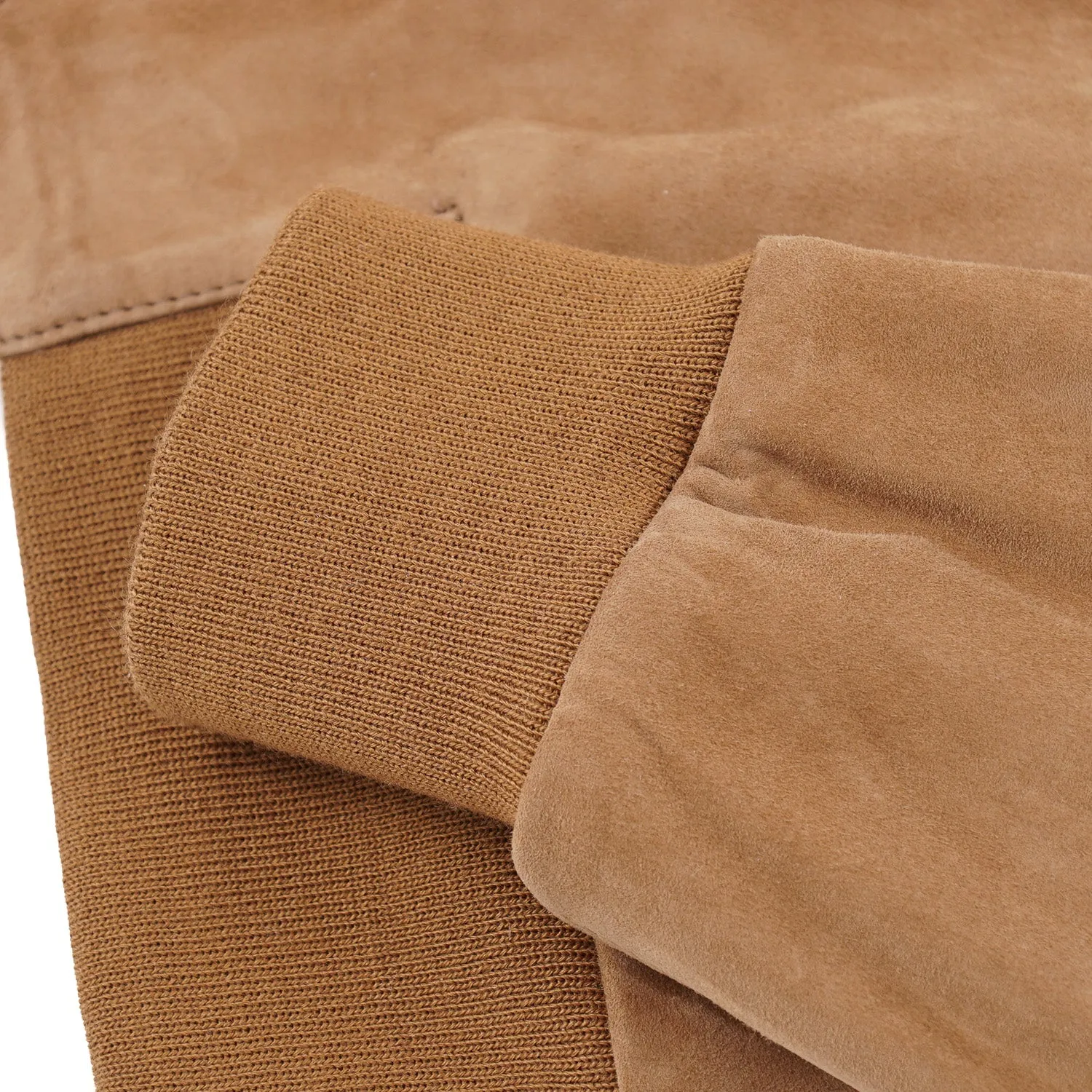 Rifugio Wool-Lined Suede Bomber Jacket