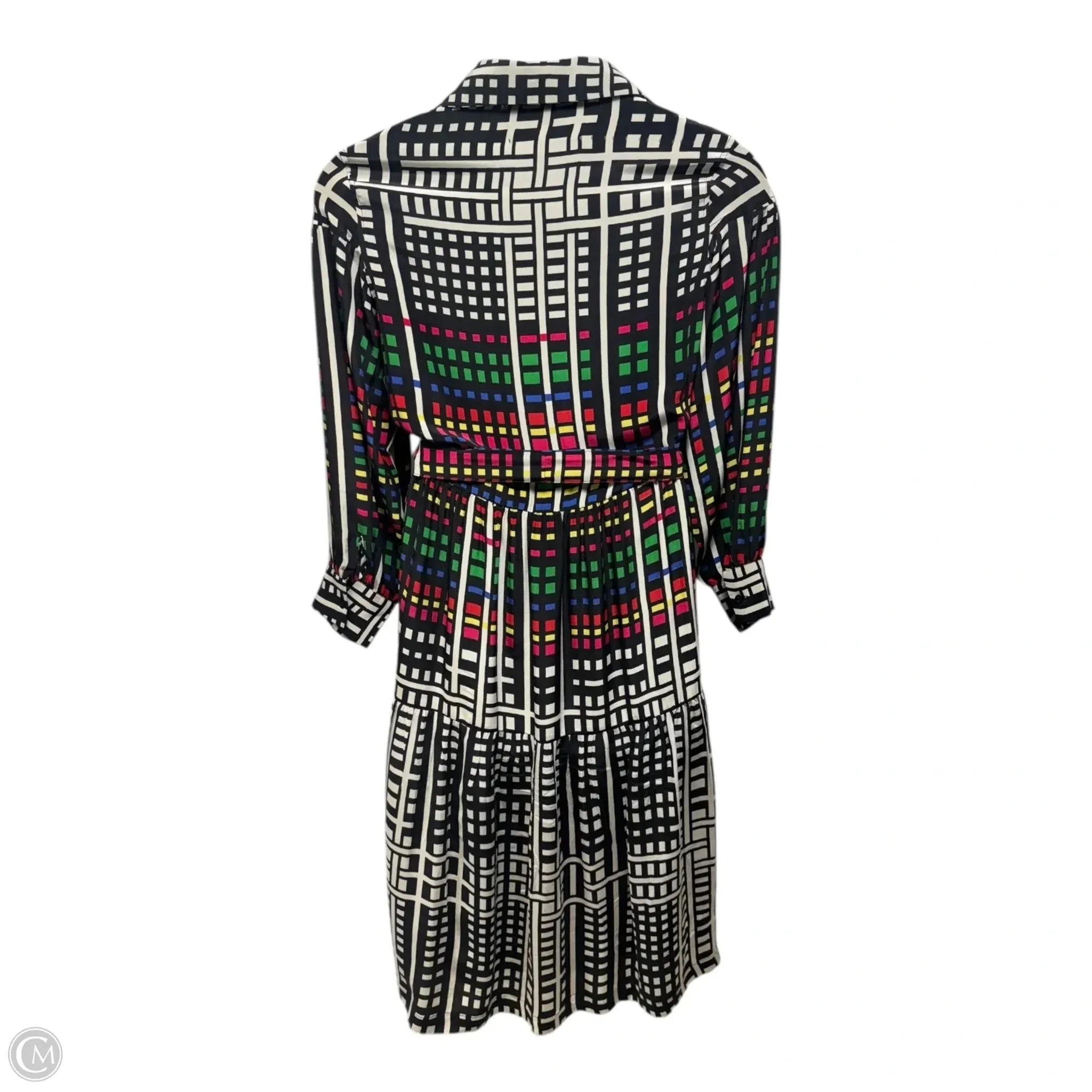 Tara Silk Belted Dress Casual Maxi By Mii Au Cinema In Multi-colored. Size: L